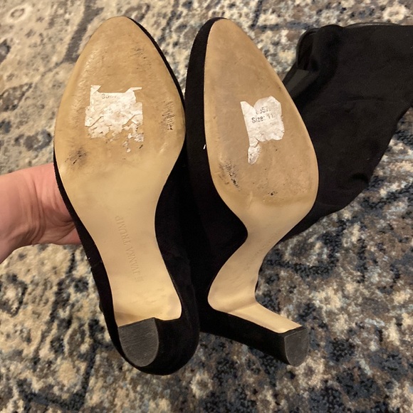 Ivanka Trump black suede knee high boots size 11 - Picture 3 of 4